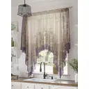 Тюль на шторной ленте At Home Камиленс 200x145 см цвет фиолетовый