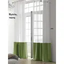 Тюль на шторной ленте At Home Марциан 150x280 см цвет зеленый