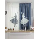 Тюль на шторной ленте для кухни Helga Меникас 150x180 см цвет белый