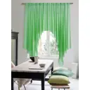 Тюль на шторной ленте для кухни Helga Стим 200x200 см цвет зеленый