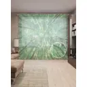 Тюль Joyarty на шторной ленте Лес тянется к небу 310x265 см рисунок природный цвет зеленый