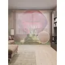 Тюль Joyarty на шторной ленте Заколдованный принц 310x265 см цвет розовый