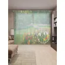 Тюль Joyarty на шторной ленте Насаждение Тюль Joyartyпанов 310x265 см рисунок природный цвет зеленый