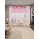 Тюль на шторной ленте Мой милый дом 310x265 см цвет розовый