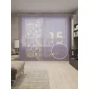Тюль на шторной ленте 15 лет вместе 310x265 см цвет фиолетовый