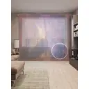 Тюль Joyarty на шторной ленте ЗахВатывающее пространство 310x265 см цвет красный