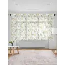 Тюль на шторной ленте для кухни Яркие подсолнухи 155x180 см цвет зеленый