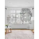 Тюль на шторной ленте для кухни Аккуратные Подарки 155x180 см цвет зеленый