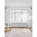 Тюль на шторной ленте для кухни Пряные Травы 155x180 см цвет зеленый