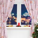 Штора на шторной ленте Этель Christmas forest 145x180 см цвет бежевый