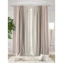 Комплект штор Helga на шторной ленте Ланджит 150x260 см цвет пудрово-бежевый