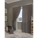 Штора на шторной ленте Helga Ситрэ 300x280 см цвет коричневый