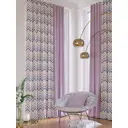 Комплект штор на шторной ленте блэкаут Helga Брианис 220x280 см цвет лавандовый