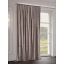 Штора на шторной ленте Тд Текстиль Бархат 200x270 см цвет коричневый