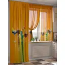 Штора на шторной ленте Helga Блакринс 260x150 см цвет красный