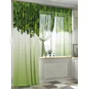 Штора на шторной ленте Helga Форлентис 240x150 см цвет белый