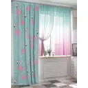 Штора на шторной ленте Helga Лартионс 240x150 см цвет белый