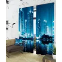 Комплект штор на шторной ленте блэкаут Helga Финансовый центр 150x260 см цвет белый