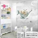 Фотообои флизелиновые Barton wall Луна Звезды 200x270 см K30202