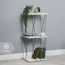 Стеллаж с полками Mobi 40x90x40 см нагрузка до 5 кг ЛДСП цвет белый