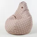 Кресло-мешок вельвет Beige бежевый 120x80 см