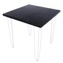 Кухонный стол квадрат Solarius 710-10254 80x75x80 см дерево цвет белый
