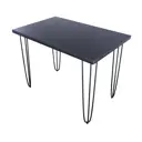 Кухонный стол прямоугольный Solarius 710-10262 100x75x75 см дерево цвет антрацит