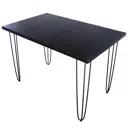 Кухонный стол прямоугольный Solarius 710-10425 100x75x60 см дерево цвет черный