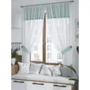 Штора на шторной ленте для кухни Helga Бринторс 180x150 см цвет белый