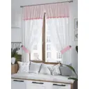 Штора на шторной ленте для кухни Helga Пенлирон 180x150 см цвет белый