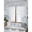 Штора на шторной ленте для кухни Helga Рамилорс 180x150 см цвет белый