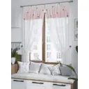 Штора на шторной ленте для кухни Helga Лоренирс 180x150 см цвет белый
