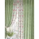 Штора на шторной ленте для кухни Helga Ларгонс 920565, 180x150 см цвет белый