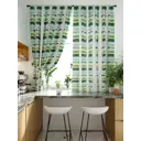 Штора на шторной ленте для кухни Helga Олворс 180x150 см цвет зеленый