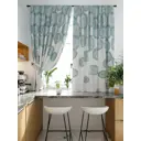 Штора на шторной ленте для кухни Helga Пиронси 180x150 см цвет белый