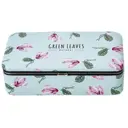 Шкатулка 768593 металл и ПВХ цвет синий