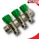 Коллектор распределительный Valfex 4680086720830 3/4"x3/4" евроконус 3 выхода латунь