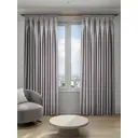 Штора на шторной ленте блэкаут Decofest Тринити 200x280 см цвет светло-серый