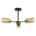 Люстра потолочная Lumion 5640/3c 5640-3c 3 лампы 6 м² цвет черный