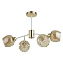Люстра потолочная Lumion 5650/4c 5650-4c 4 лампы 12 м² цвет золотой