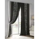 Комплект штор на шторной ленте AT Home Аменликс 220x300 см цвет черный