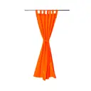 Штора на петлях с липучками Tplus уличная T021821, 143x250 см цвет ярко-оранжевый