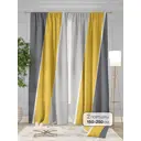 Штора на шторной ленте At Home Джорин 150x250 см цвет серо-желтый