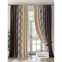 Комплект штор на шторной ленте At Home Клионверс 220x250 см цвет коричневый