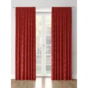 Комплект штор на шторной ленте Decoracion Клетка Кембридж 145x275 см цвет красный