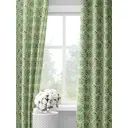 Шторы на шторной ленте decoracion Акварельные узоры #33150103, 145x275см, цвет светло-бежевый и зеленый