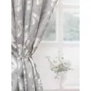 Штора Пальмира на шторной ленте 260x200 см, цвет серый/серебристый