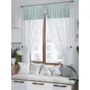 Штора на шторной ленте для кухни Helga Менкилор 180x150 см цвет белый