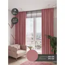 Штора на шторной ленте Decofest Line Арона 200x270 см цвет пыльная роза