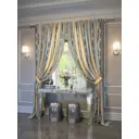 Комплект штор на шторной ленте AT Home Лилиан 220x280 см цвет синий
